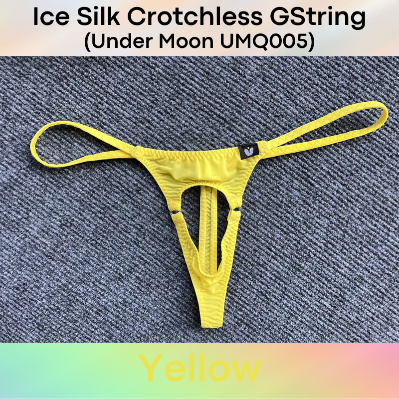 GString: Nylon Ice Silk Crotchless GString Underwear (UMQ005)