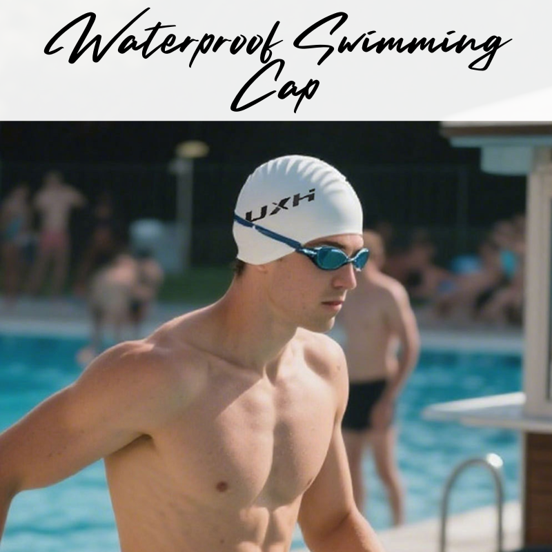 Lifestyle: Men's UXH Silicone Waterproof Swimming Cap (UXHCP)