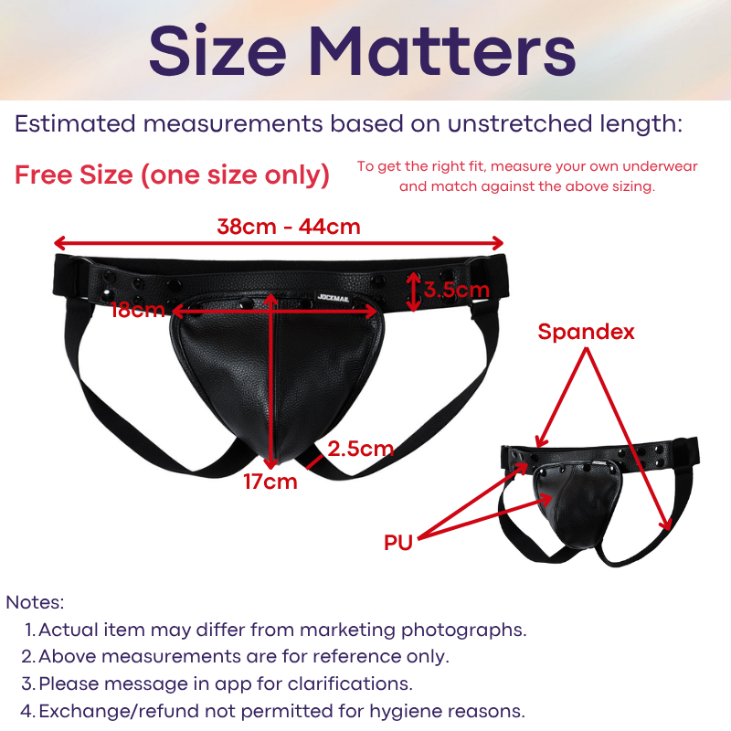 Men's Jockstrap: Neoprene Harness and PU Leather Jockstrap Set (JM993)