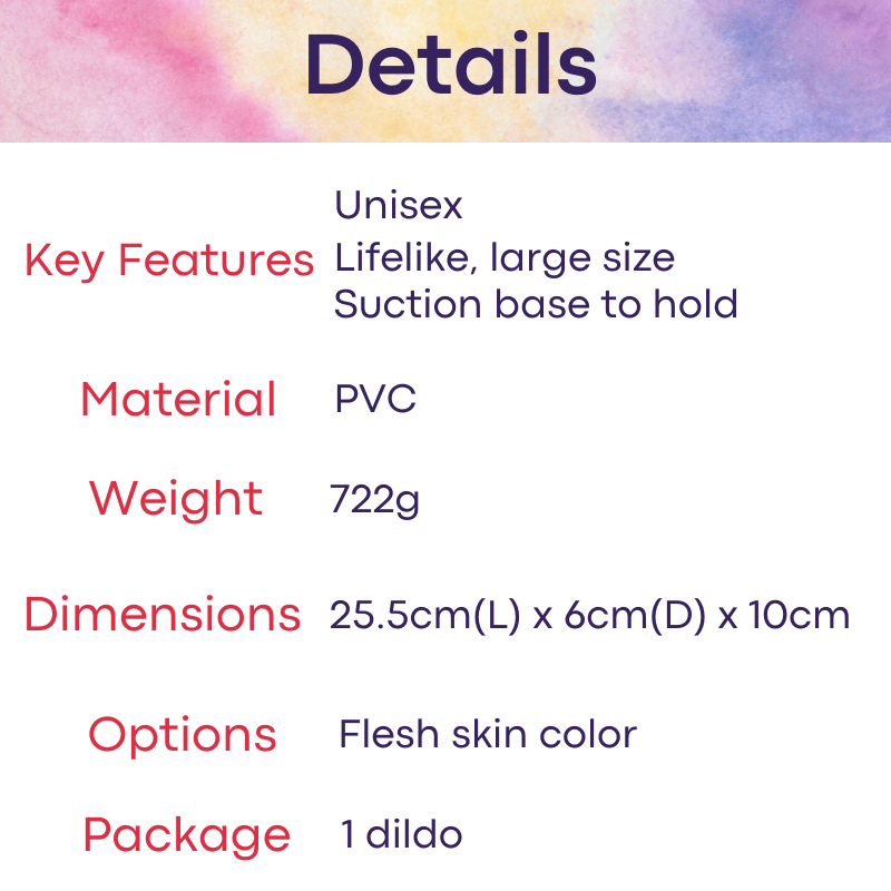 Men's Adult Toy: PVC Lifelike Large Penis Dildo (RL-B088)