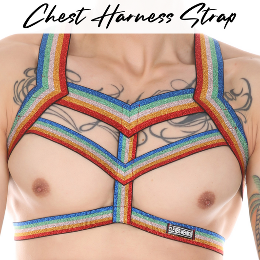 Men's Strap: Polyester Spandex Chest Harness Strap Underwear (CMF465)