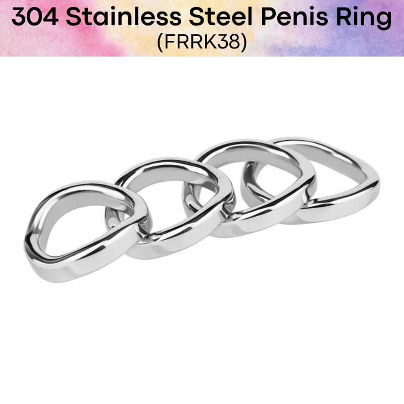 Adult Toy: Men's 304 Stainless Steel Penis Ring (FRRK38)