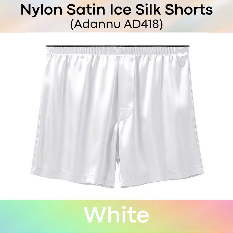 Men's Shorts: Nylon Satin Ice Silk Home Shorts (AD418)