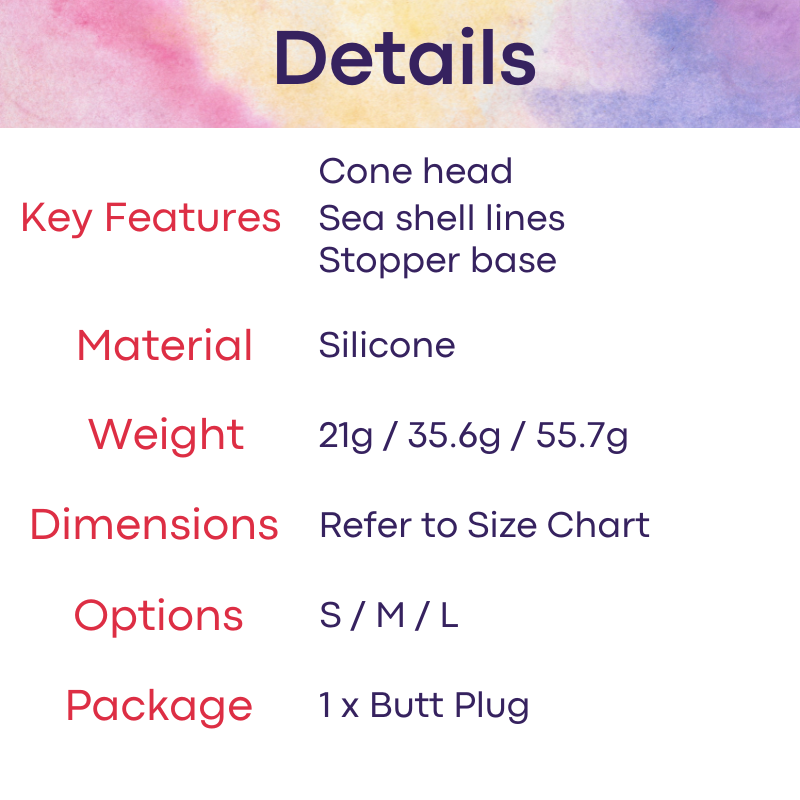 Adult Toy: Silicone Cone Head Butt Plug (JNBPM)