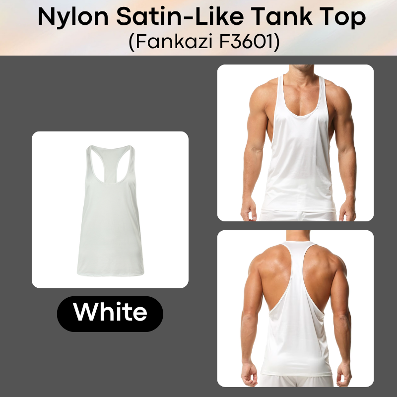 Lifestyle: Men's Nylon Satin-Like Tank Top (F3601)