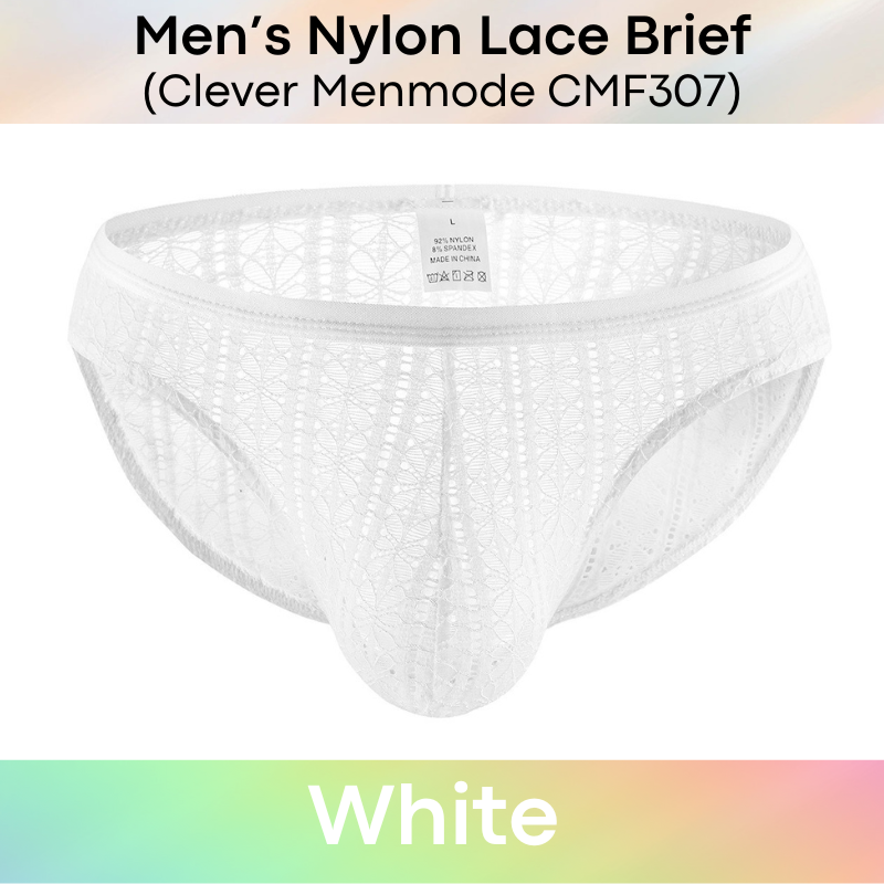 Men's Brief : Nylon Lace Brief (Clever Menmode CMF307)