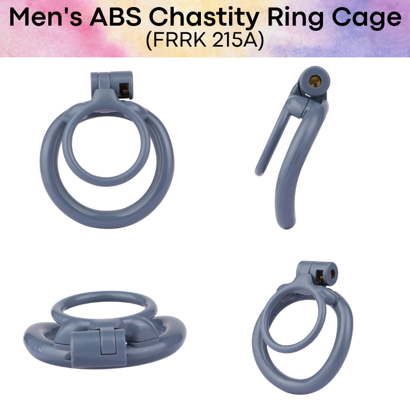 Adult Toy : Men's ABS Plastic Chastity Ring Cage (FRRK215A)