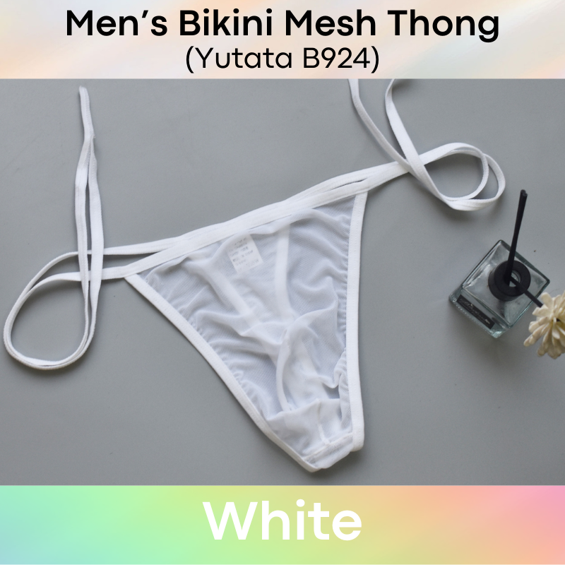 Couple/Men's Thong: Polyester Mesh String Bikini Thong for Men or Couple (B924/V014)
