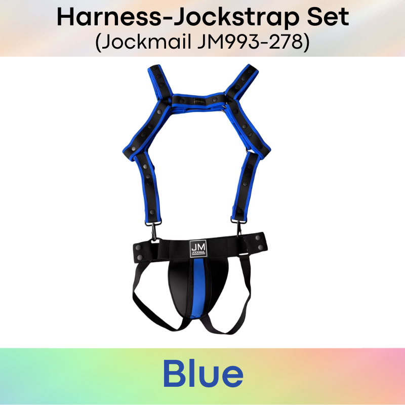 Men's Jockstrap: Neoprene Harness and Jockstrap Set (JM993JM278)
