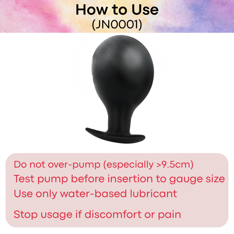 Adult Toy: Butt Plug Balloon Pump (JN0001)