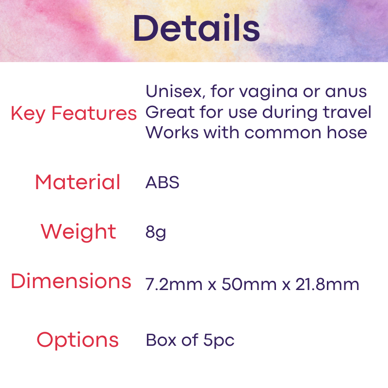 Adult Toy: ABS Disposable & Portable Plane Head Shower Head (MHDF)