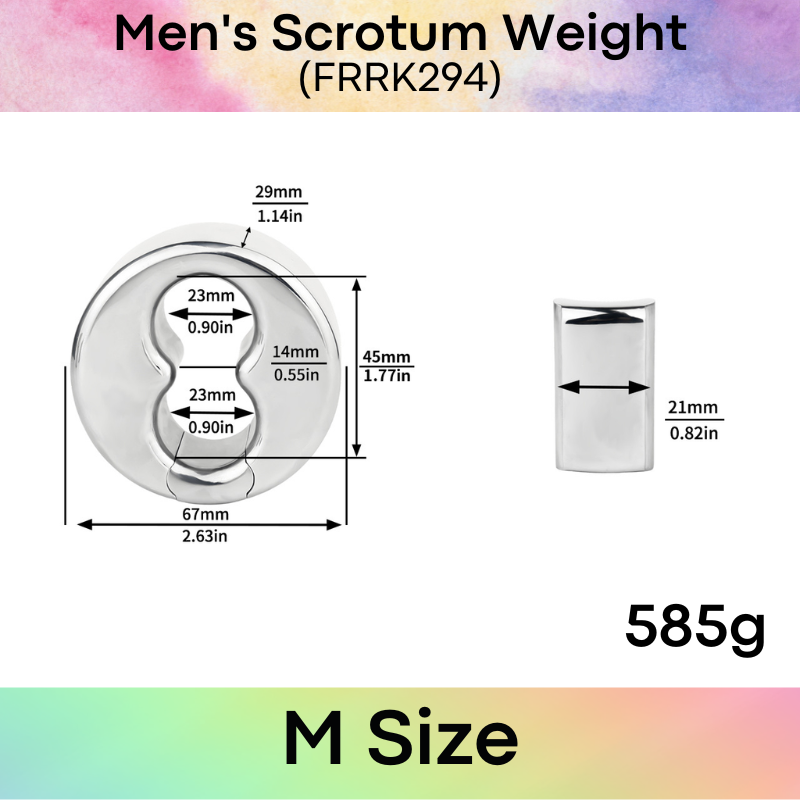 Adult Toy: Men's Stainless Steel 304 Scrotum Weight (FRRK294)