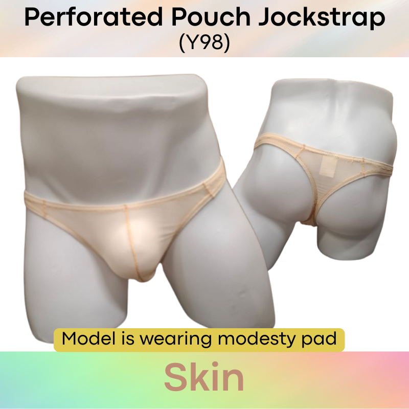 Men's Thong: Polyester Mesh Low Waist Thong (Y98)