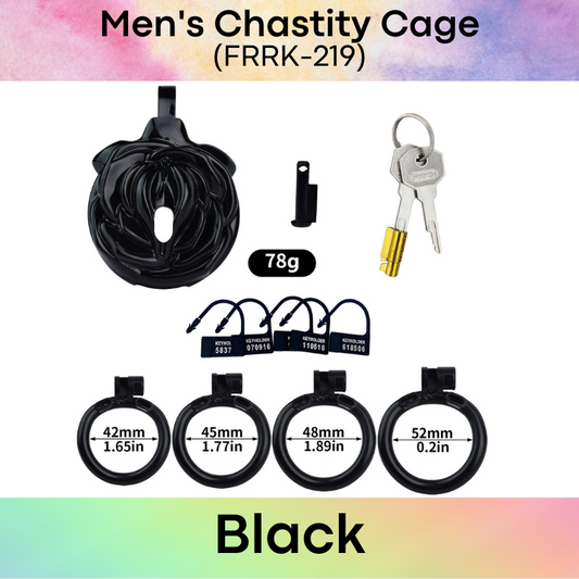 Adult Toy : Men's Chastity Cage (Resin) FRRK219