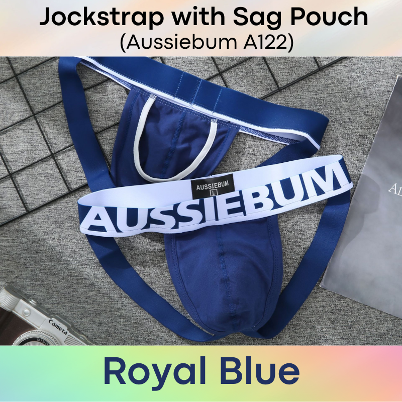 Men's Jockstrap: Cotton Jockstrap with Sag Pouch (A122)