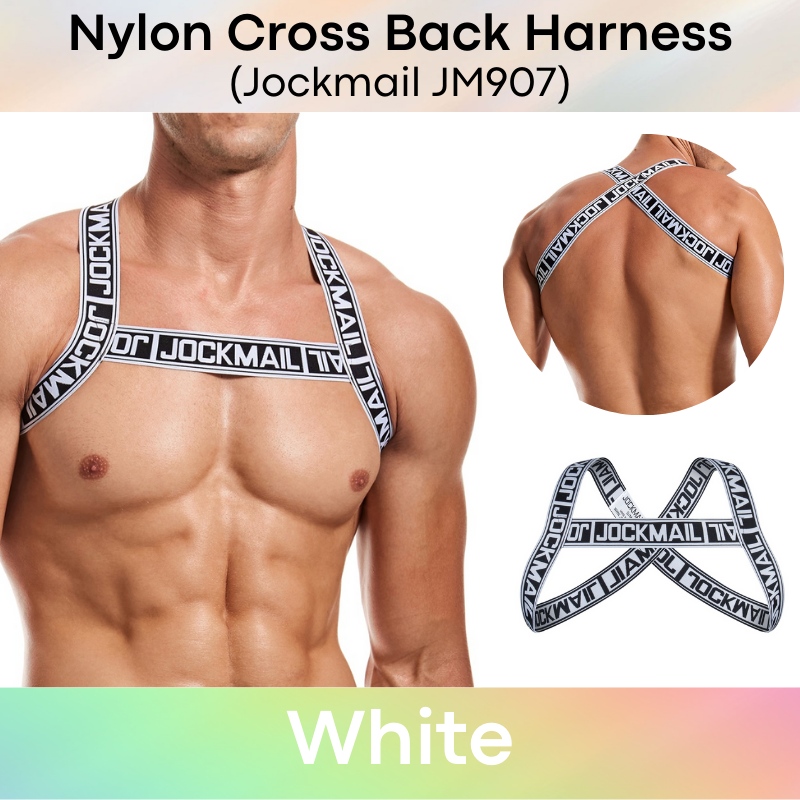 Men's Strap: Nylon Cross Back Harness Strap (JM907)