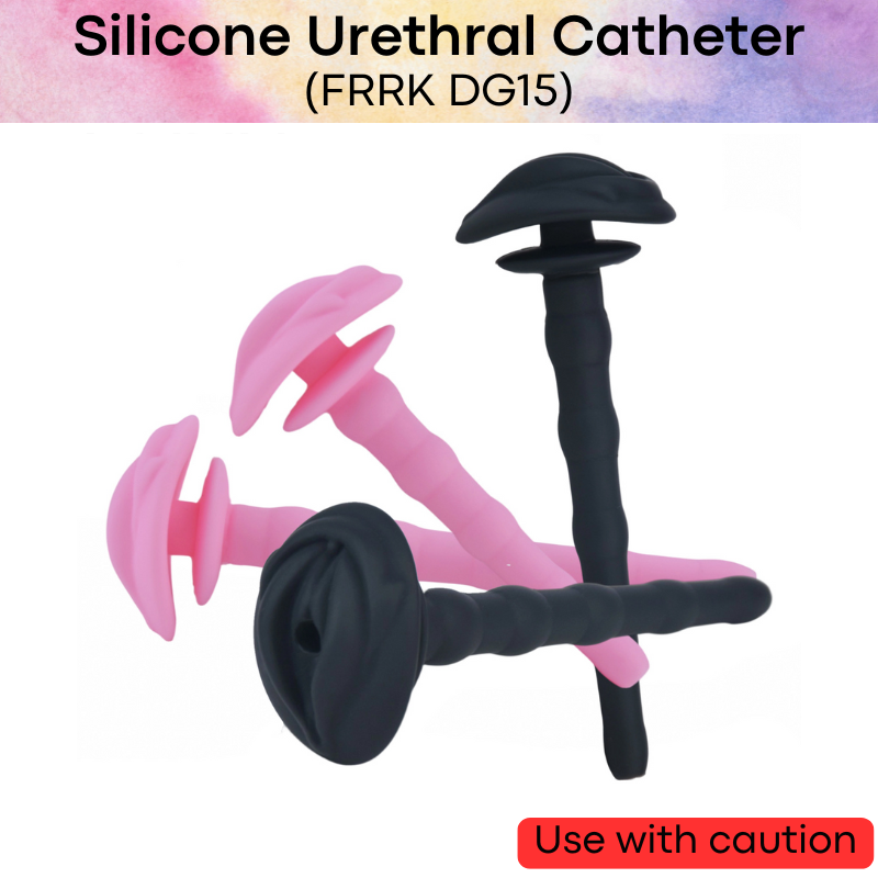 Adult Toy: Liquid Silicone Urethral Catheter for Chastity Cage (FRRKDG15)