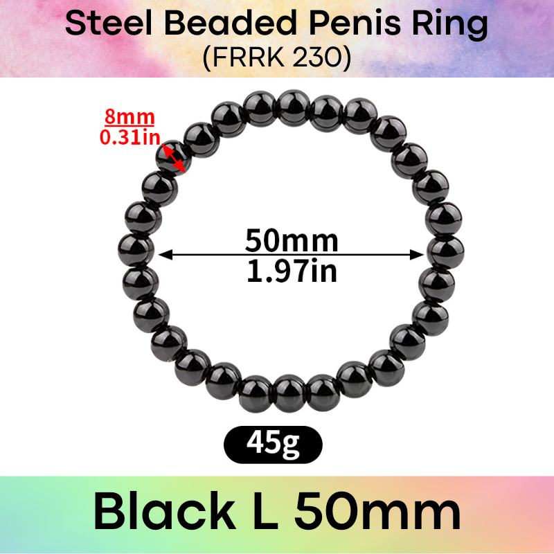 Adult Toy: Stainless Steel 304 Beaded Penis Ring (FRRK230)