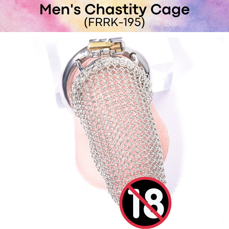 Adult Toy : Men's Chastity Cage (Flexible Net) FRRK195