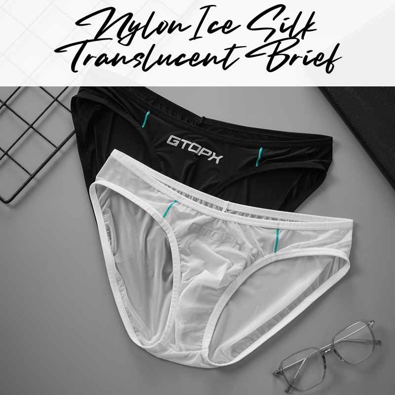 Men's Brief : Polyester Ice Silk Translucent Brief (GTOPX GT463)