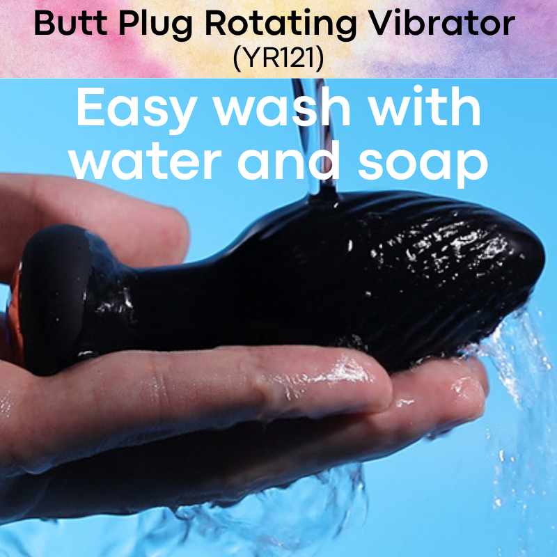Men's Adult Toy: Rotating Butt Plug Vibrator (YR121)