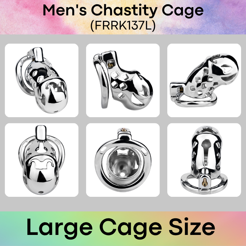 Adult Toy: Men's Aluminum Alloy Clown Chastity Cage (FRRK137)