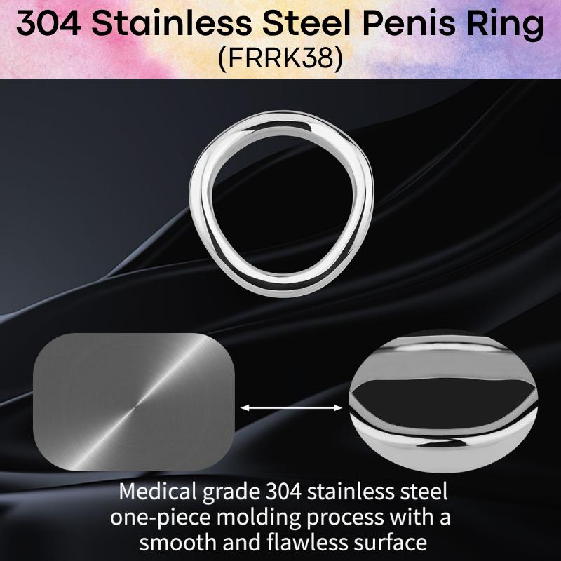 Adult Toy: Men's 304 Stainless Steel Penis Ring (FRRK38)