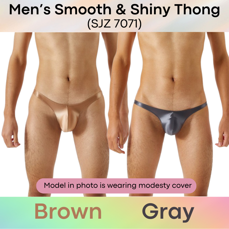 Men's Thong : Smooth and Shiny Thong (SJZ 7071)