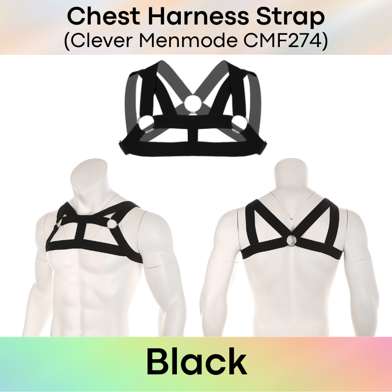 Men's Strap: Polyester Spandex Chest Harness Strap Underwear (CMF274)