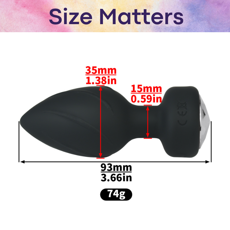 Adult Toy: ABS Silicone Anal Plug Vibrator with Remote Control Unit (FRRK278)