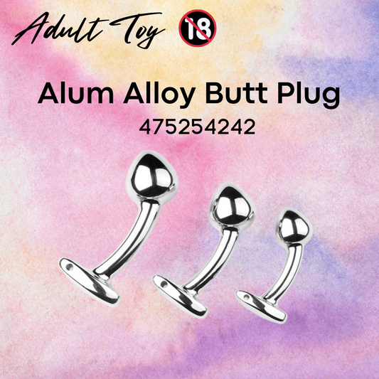 Adult Toy: Aluminium Alloy Mushroom Head with Curve Neck Butt Plug (475254242)