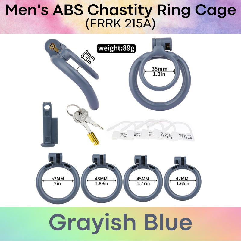 Adult Toy : Men's ABS Plastic Chastity Ring Cage (FRRK215A)