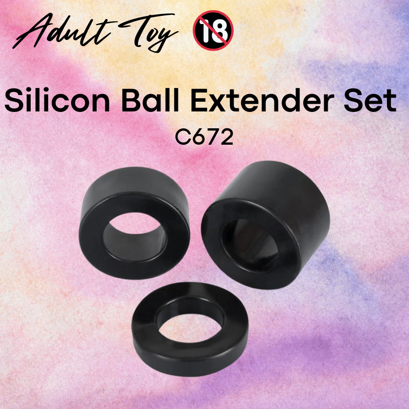 Men's Adult Toy: Silicon Ball Extender Set (C672)