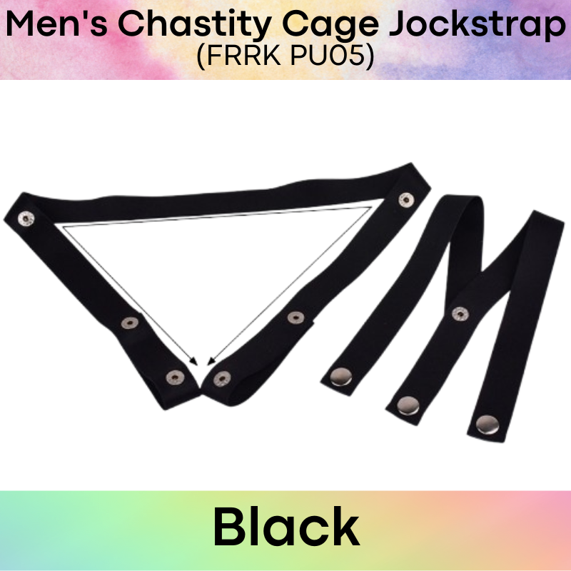 Adult Toy : Men's Chastity Cage Nylon Jockstrap Accessory (FRRK PU05)