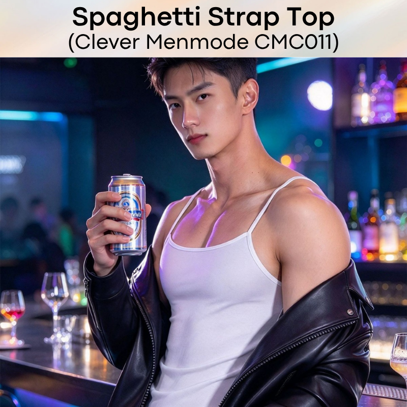 Men's Tee: Polyester Spaghetti Top Tee (CMC011)
