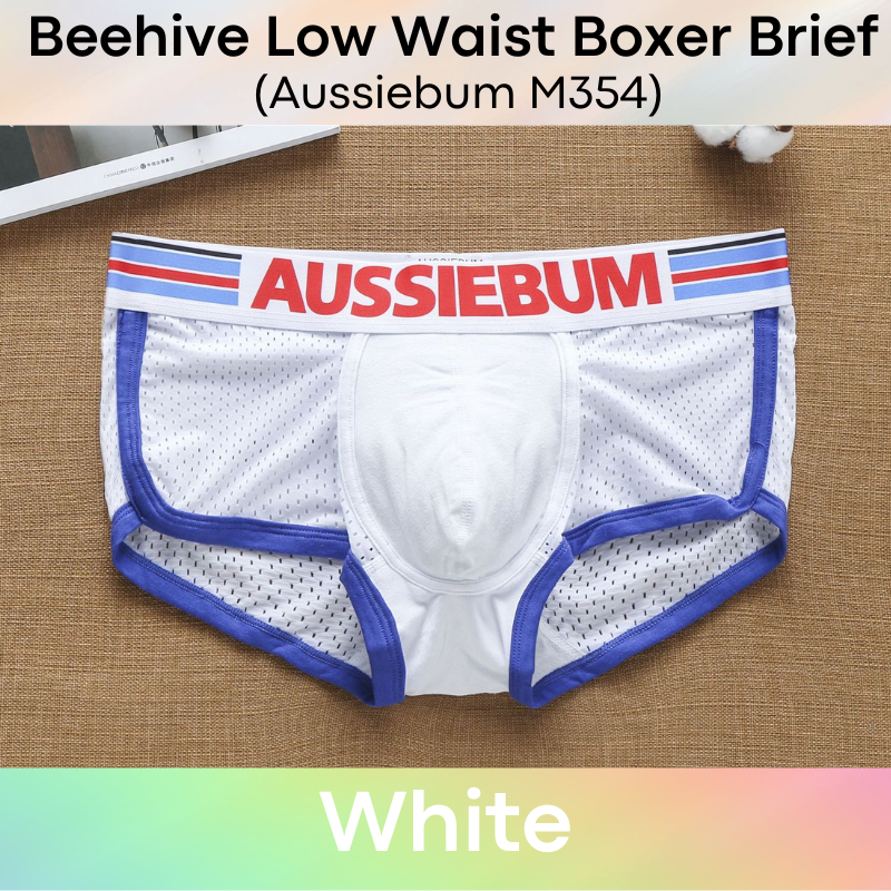 Men's Boxer: Nylon Boxer Brief Underwear with Double Layer Cotton Pouch (M354)