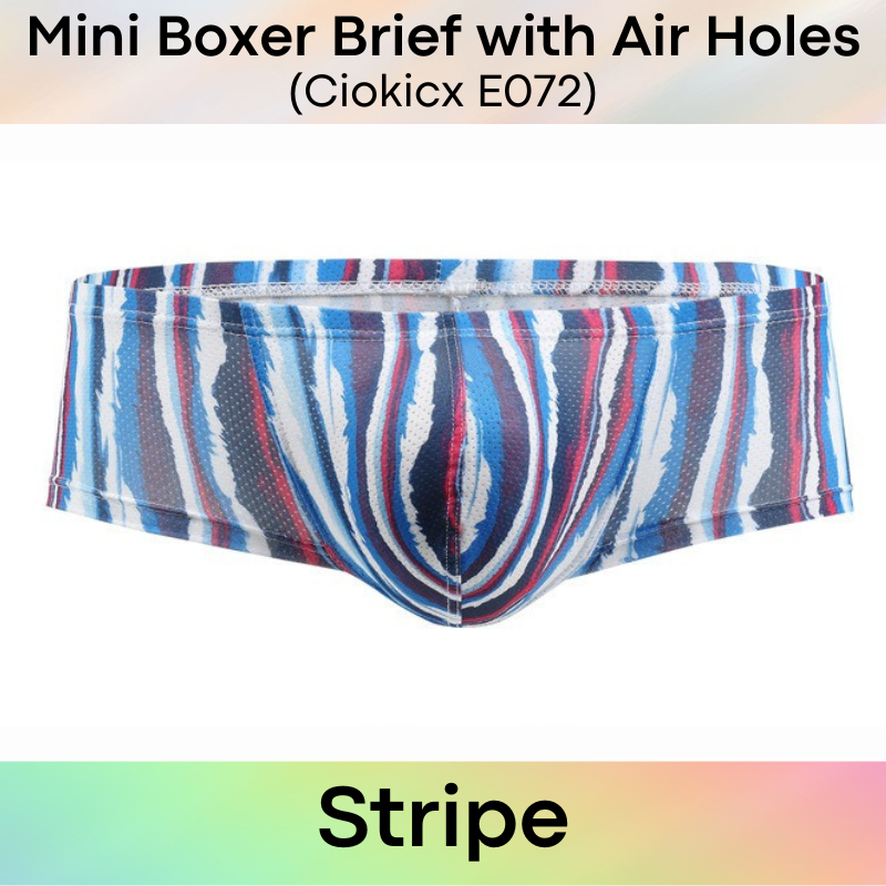 Men's Boxer : Bikini Style Printed Designs Polyester Boxer Brief (Ciokicx E072)