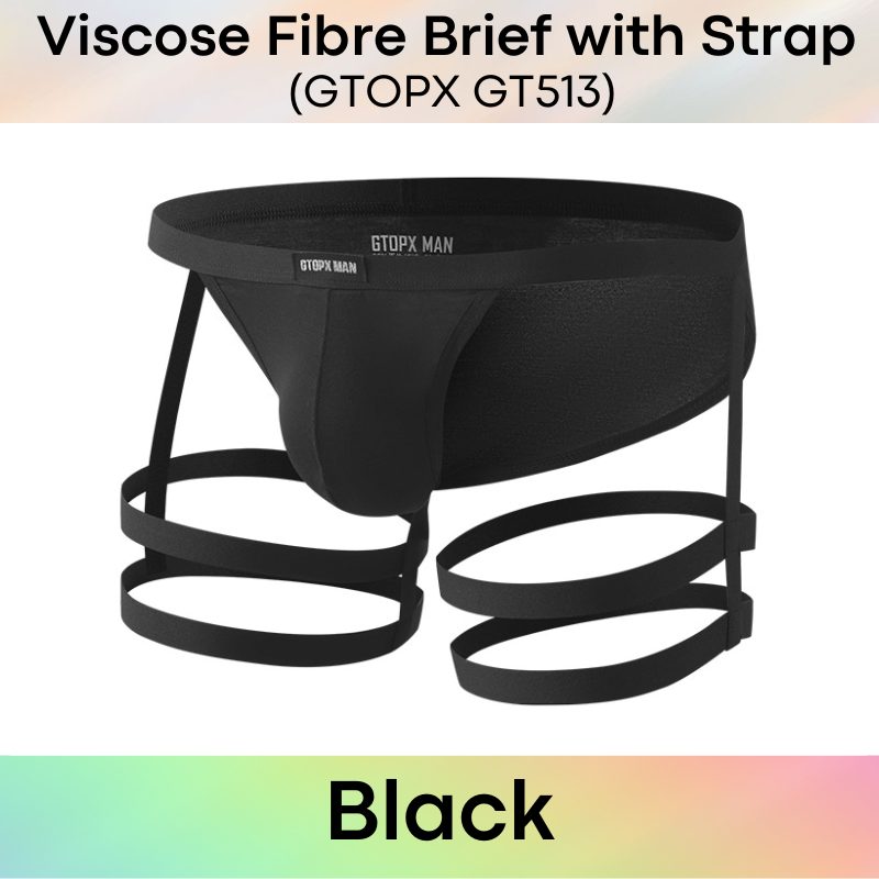 Men's Brief: Viscose Fibre Brief with Double Thigh Strap (GT513)