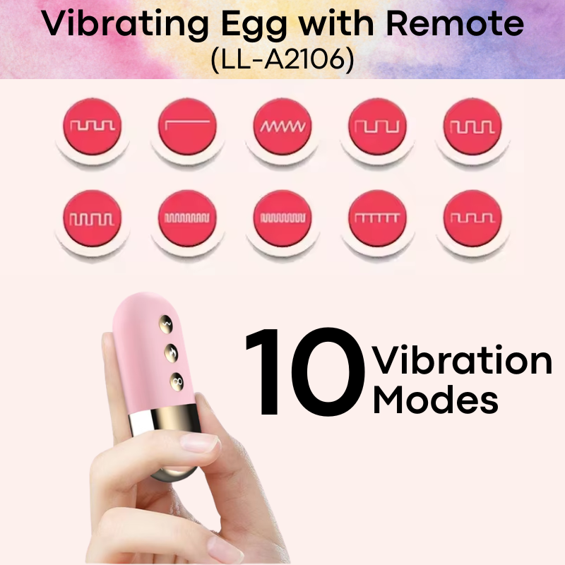 Adult Toy: Vibrating Egg with Heating Feature and 10 Vibration Modes (LL-A2106)