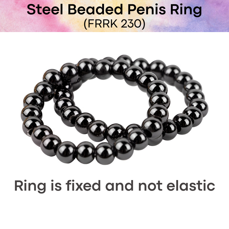 Adult Toy: Stainless Steel 304 Beaded Penis Ring (FRRK230)