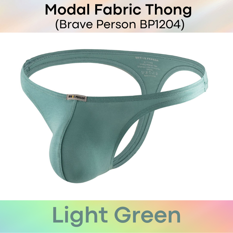 Men's Thong: Modal Fabric Low Waist Thong Underwear (BP1204)
