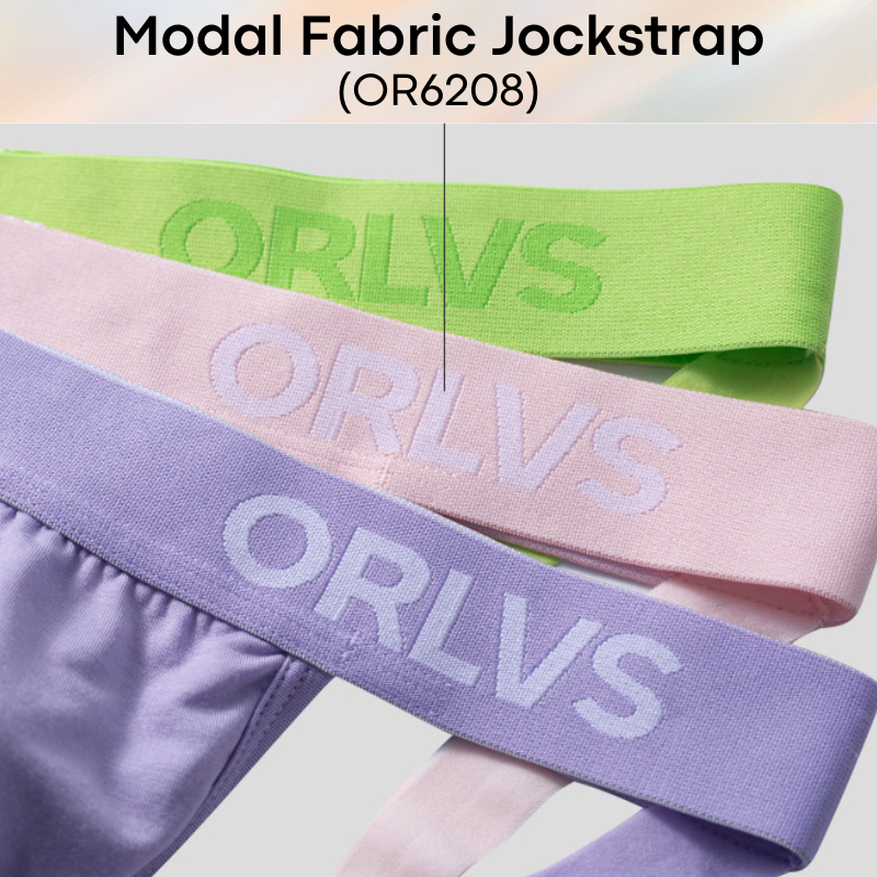 Men's Jockstrap: Modal Fabric Double Layer 3D Pouch Jockstrap Underwear (OR6208)