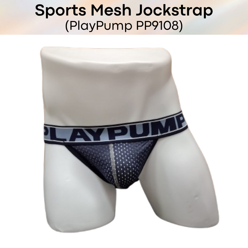 Men's Jockstrap: Nylon Mesh Sports Jockstrap (PP9108)