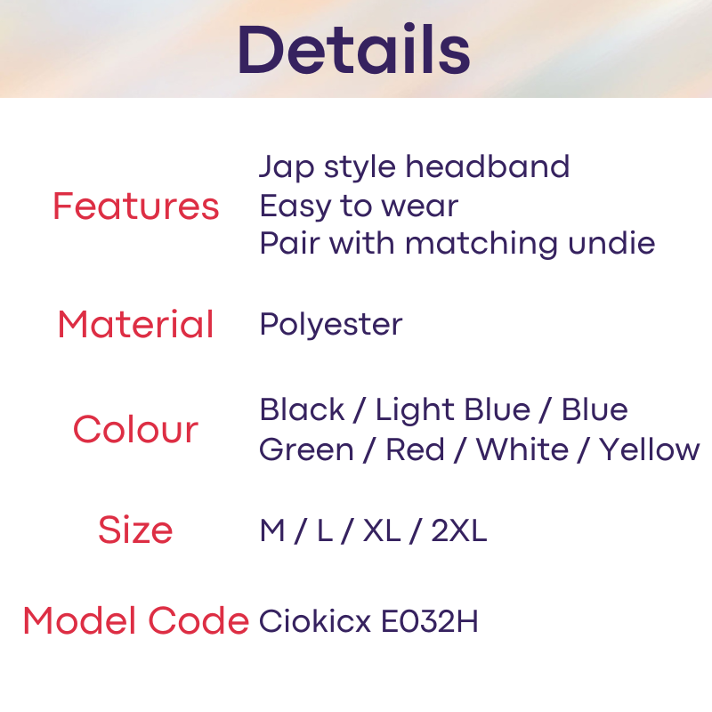 Lifestyle: Jap Style Hachimaki Twisted Headband (E032H)