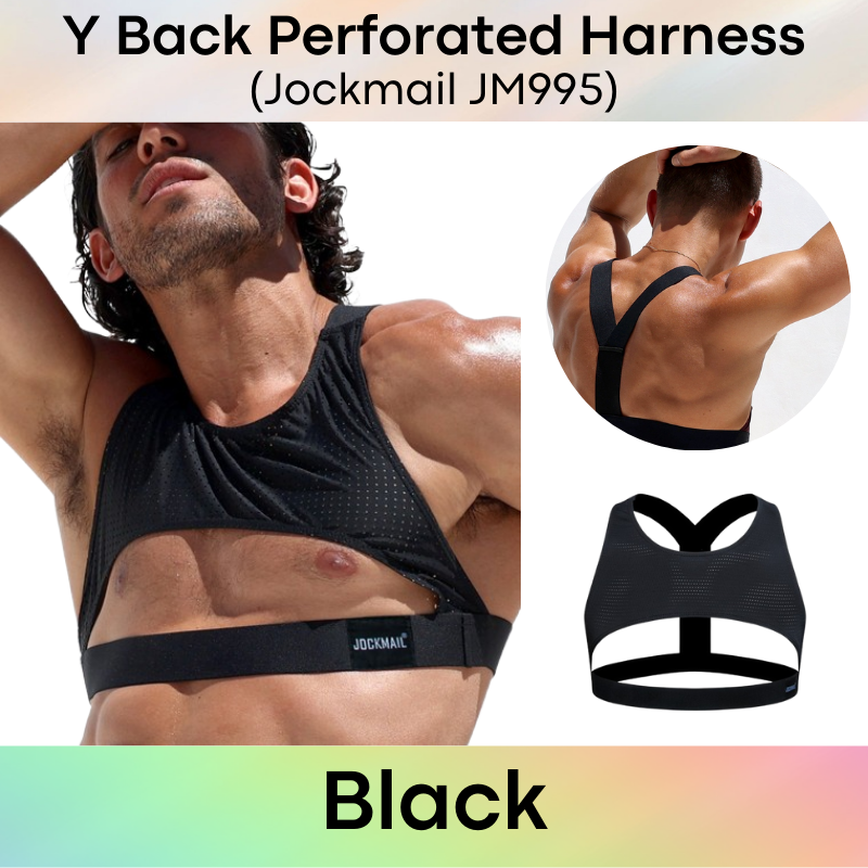 Men's Strap: Nylon Perforated Harness Strap with Y-Back (JM995)