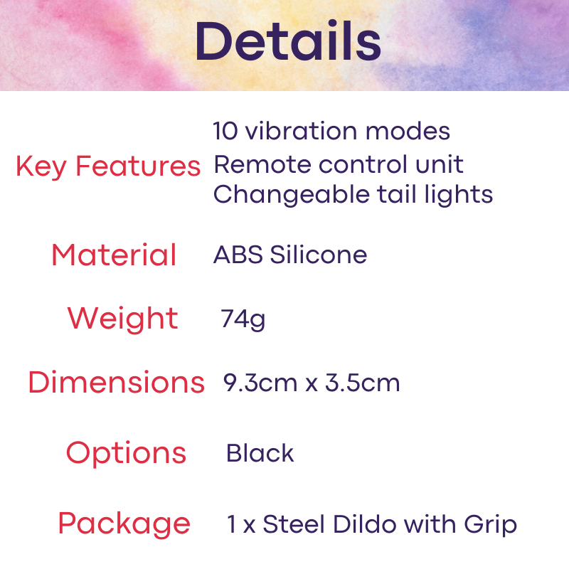 Adult Toy: ABS Silicone Anal Plug Vibrator with Remote Control Unit (FRRK278)