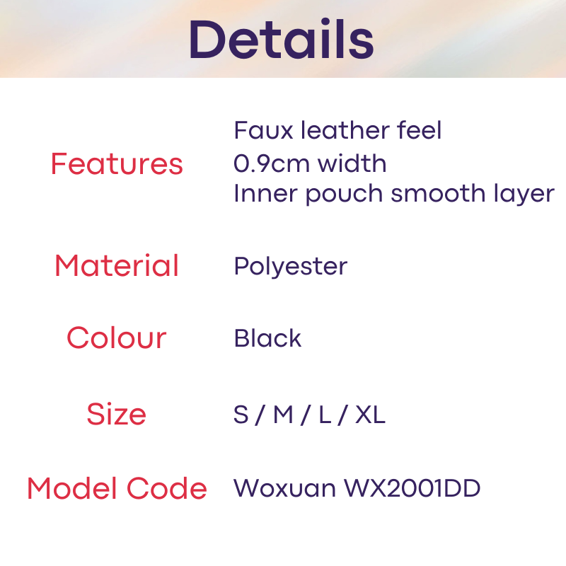 Men's GString: Faux Leather Polyester GString Underwear (WX2001DD)