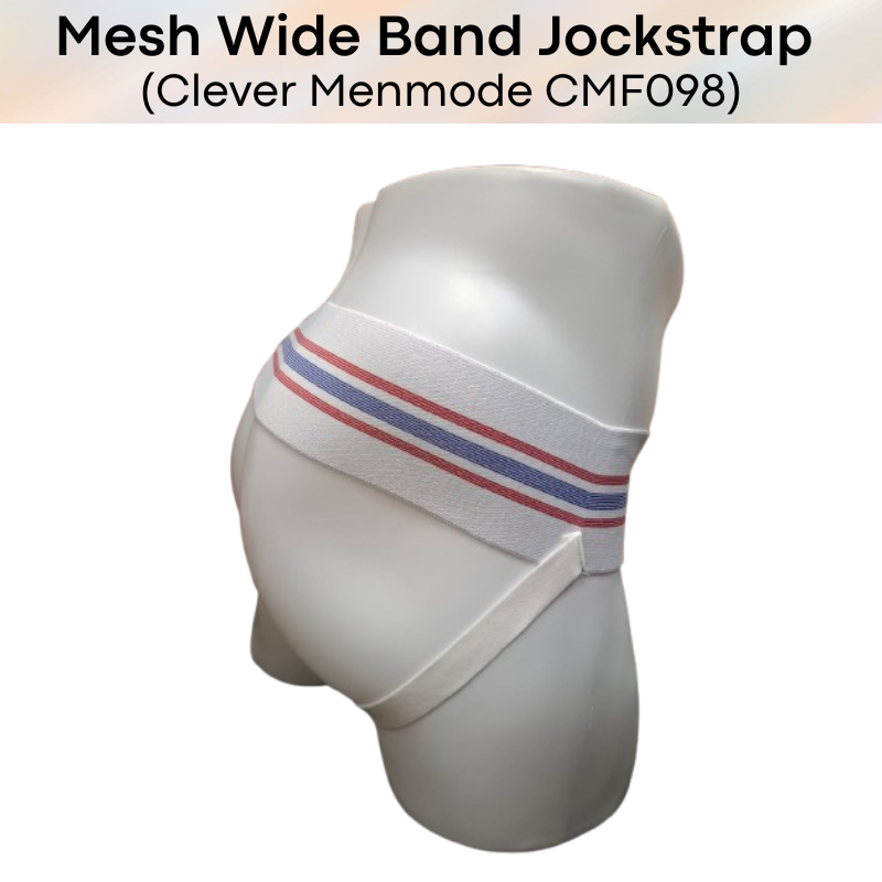 Men's Jockstrap: Nylon Mesh Jockstrap with 7.5cm Wide Waistband (CMF098)