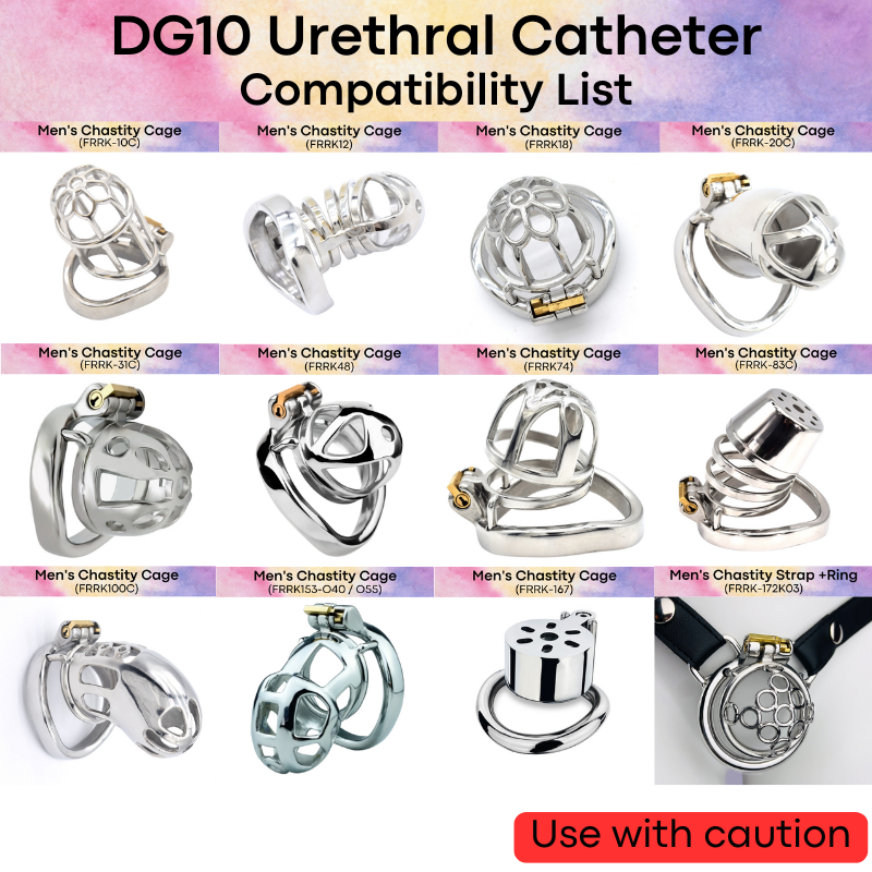 Adult Toy: Urethral Catheter for Chastity Cage (FRRKDG10)