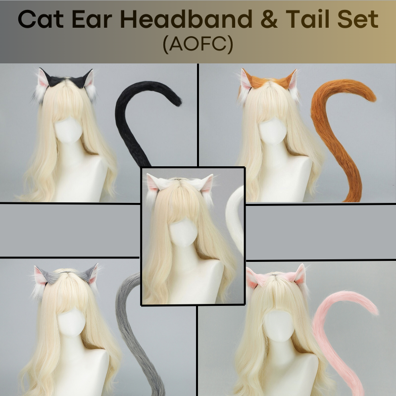Men's Lifestyle: Cat Headband with Flexible Tail Roleplay/Cosplay Set (AOFC)